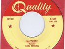 Carl Perkins 45 Matchbox 1957 Rockabilly NM Canada Quality K1599 Appears As New