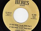 LEONARD HOWARD If You Want To Be True RARE PRIVATE FUNK SOUL 45 * Listen Heres