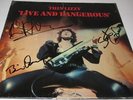 THIN LIZZY Live & Dangerous Brian Robertson Scott Gorham Downey Autograph SIGNED