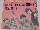 BEATLES TICKET TO RIDE YES IT IS DENMARK SINGLE PARLOPHONE R 5265 RARE NICE