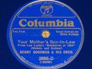 Benny Goodman & Billie Holiday-Columbia 2856-D blue wax jazz 78 her first record