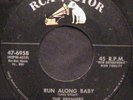 The Premiers With Leroy 45 RCA VICTOR Run Along Baby RARE BLACK ROCKER