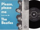 BEATLES - Please Please Me / Love Me Do (Parlophone SD 5937) Sweden PS 45 M/M