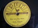 RARE 78 rpm ELVIS PRESLEY on SUN 217 BABY LET'S PLAY HOUSE u-142/u-143-2  VG+/VG