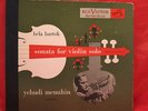 BARTOK Sonata for VIOLIN SOLO Yehudi MENUHIN 3x78rpm RCA VICTOR SET 1350 RARE