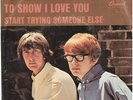 PETER & GORDON--PICTURE SLEEVE---(TO SHOW I LOVE YOU)--PS---PIC---SLV
