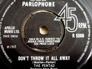 Don't Throw It All Away / Too Many Ways - Pentad - Single - Parlophone R5368