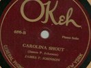James P Johnson, Carolina Shout, Keep off the Grass, piano solo Okeh 4495 78 rpm