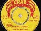 TOMMY McCOOK Spring Fever CRAB 70 PAMA REGGAE SKA 7” ??