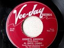 Vtg AL SMITH COMBO 45 Record LIVING WITH VIVIAN / ANNIE'S ANSWER VEE JAY Records