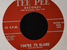 HEAR IT TEEN ROCKER Johnny Powers Tee Pee 398 You’re To Blame and Seventeen