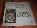RARE FRENCH   FY / DUKAS . EMMANUEL  piano  YVONNE  LEFEBURE   /  MINT  UNPLAYED