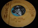 JOE SIMON Northern Soul 45 on Hush #107 I See Your Face b/w Troubles
