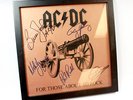 Vintage - Autographed AC/DC - Vinyl Record - For Those About To Rock - Framed