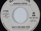 Northern Soul 45 BARBARA COOPER What's One More Tear RCA VICTOR HEAR