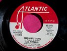 LED ZEPPELIN - Immigrant Song - super clean PROMO 45 rpm