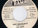 HOT RAMA ROCKABILLY BOP - ROC LaRUE - BABY TAKE ME BACK  - M- COPY    HEAR