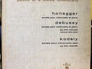 GUY AND MONIQUE FALLOT: HONEGGER DEBUSSY KODALY VEGA RECORDS C 30 A 310 LP