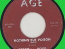 REGGIE GUITAR BOYD (w/ Earl Hooker) Nothing But Poison 45rpm Age 1961
