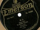 Eubie Blake piano solo Ma (take 1 A) & Sweet Lady, Emerson 10450 78 rpm