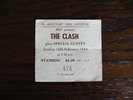 THE CLASH   DE MONTFORT HALL, LEICESTER  TICKET 1984