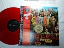 BEATLES SGT. PEPER'S JAPAN 20th UK CUTTING MONO RED COLOR VINYL w/OBI RARE