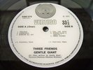 GENTLE GIANT THREE FRIENDS VERTIGO SWIRL 1st Press LP UK Original  Rock Prog