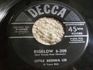 ROCKABILLY 45 Brenda Lee Bigelow 6-200 Decca 1956 HER FIRST RECORD