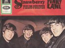 BEATLES-STRAWBERRY FIELDS FOREVER ODEON D 23436 RÜCKSEITE PERNOD WERBUNG