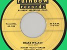 MICKEY GUITAR BAKER Shake Walkin' 45rpm Rainbow 1955