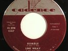 LINK WRAY and His RAY MEN rockabilly 45 “Rumble” original CADENCE nice HEAR