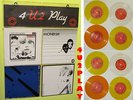 4 U2 PLAY RARE 1980 CBS Ireland 45 RPM Colored Vinyl NM YELLOW ORANGE WHITE NICE