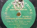 DE L'ISLE MARIE Opera 78RPM Zonophone X-83112|4 Paris Les Dragons de Villars
