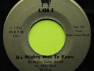 BOBBY GUITAR WOOD, IT’S MIGHTY NICE TO KNOW, COLT 9322, MINT-