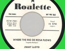 JIMMY LLOYD Where the Rio De Rosa Flows 45rpm Roulette 1957 original