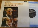 SXL 6393 Britten Cello Suites / Rostropovich W/B