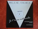 MYLENE FARMER - TEST PRESSING MAXI 45 TOURS - JE T'AIME MELANCOLIE - TRES RARE