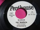 REGENTS - Words - Near Mint Garage Promo 45 rpm