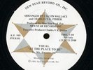 MR. SWEETY G At The Place To Be RARE DISCO RAP 12