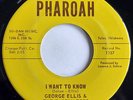 MOD SOUL - GEORGE ELLIS &  FASCINATORS You'll Get Burned  I Want to Know PHAROAH