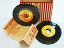 1960s 45rpm Record Holder Case with 30 Records, inclu. Beatles