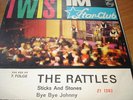 The Rattles-Single-Sticks and Stones im Fehldruckcover-Twist im Star-Club 7.Folg