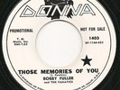 BOBBY FULLER and the FANATICS Those Memories Of You surf teen 45 NM promo