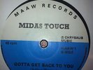 KILLER UK BOOGIE 1st press MIDAS TOUCH Too much too soon / Gotta get back to you