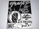 ABUSED original Kevin Crowley flyer 1982 agnostic front nyhc cause for alarm