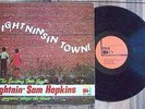LIGHTNIN' SAM HOPKINS  LIGHTNIN'S IN TOWN  RARE BLUES LP