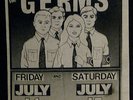 The Germs Punk Flyer at The Whiskey L.A. 1978ish