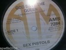 God Save The Queen Sex Pistols A&M 100% Original