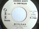 FUNK 45-PRINCE SHELL & ORCHESTRA-MISLEAD INST. /COOKIE SCOTT & CHEVELLES