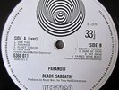 BLACK SABBATH: Paranoid *1st PRESS VERTIGO LARGE SWIRL/INNER *JIM SIMPSON CREDIT